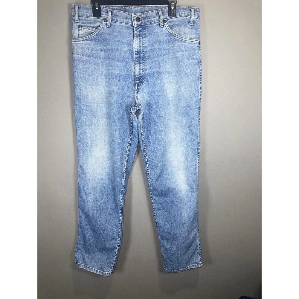 Vintage LEVIS Signature Flex Denim Relaxed Blue Jeans Size 36x32 Gray Tab